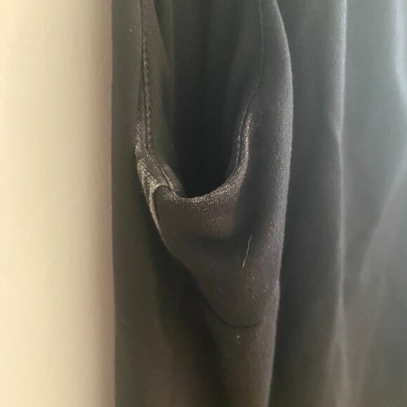 AQUA Loose Fitting Sleeveless Black Midi Dress with Back Zipper Size M - Picture 5 of 8